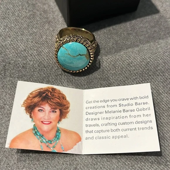 Turquoise Studio Barse Ring-10.5 - Picture 13 of 14